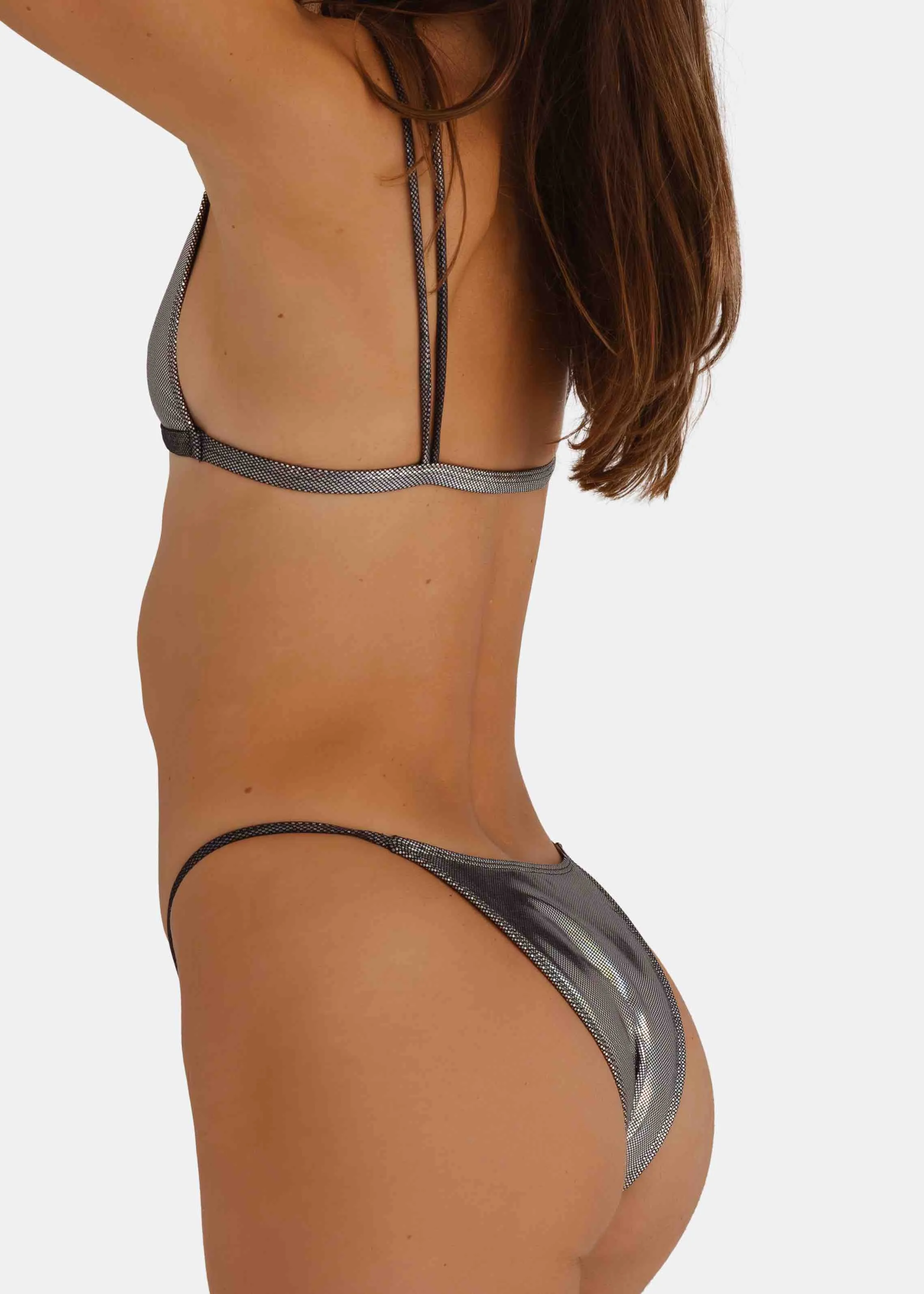 MATRIX LUCID BIKINI TOP - Chrome Silver
