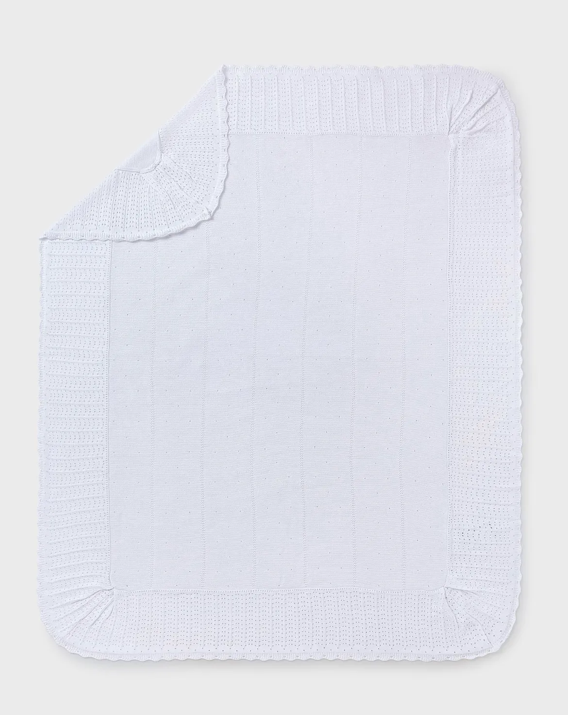 Mayoral Baby White Blanket