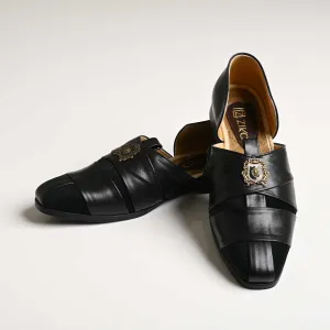 Mens Leather Sandals - Black
