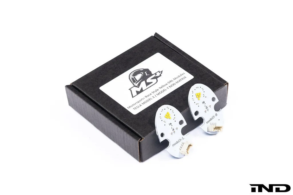 Motorsport  Tesla Model 3 / Y Race Style Yellow DRL LED Module Set