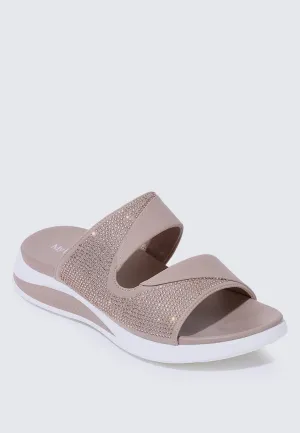 My Soft Steps Comfy Sandals In Nude