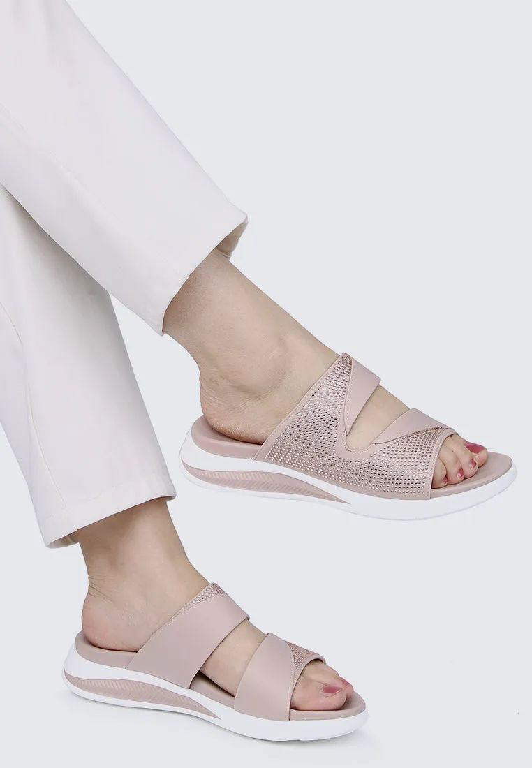 My Soft Steps Comfy Sandals In Nude