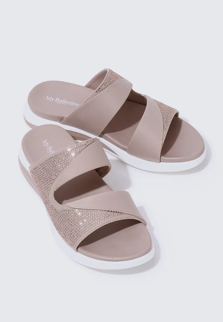 My Soft Steps Comfy Sandals In Nude