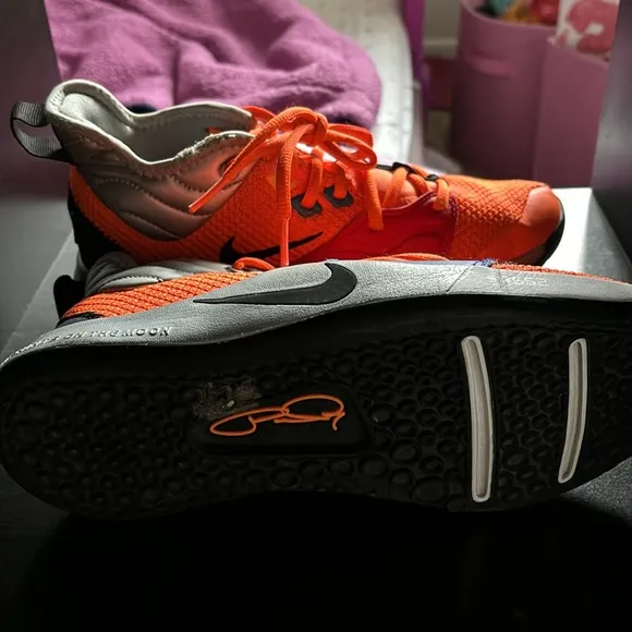 NASA themes Nike shoes. Size 5.5Y with very light wear-n-tear as seen in photos.