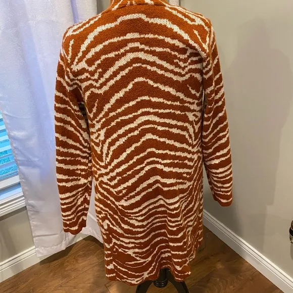 Nine West Zebra Print Knit Cardigan