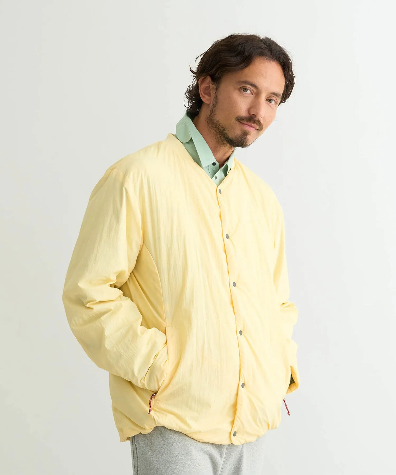 NO COLLAR SOFT DOWN CARDIGAN(UNISEX)