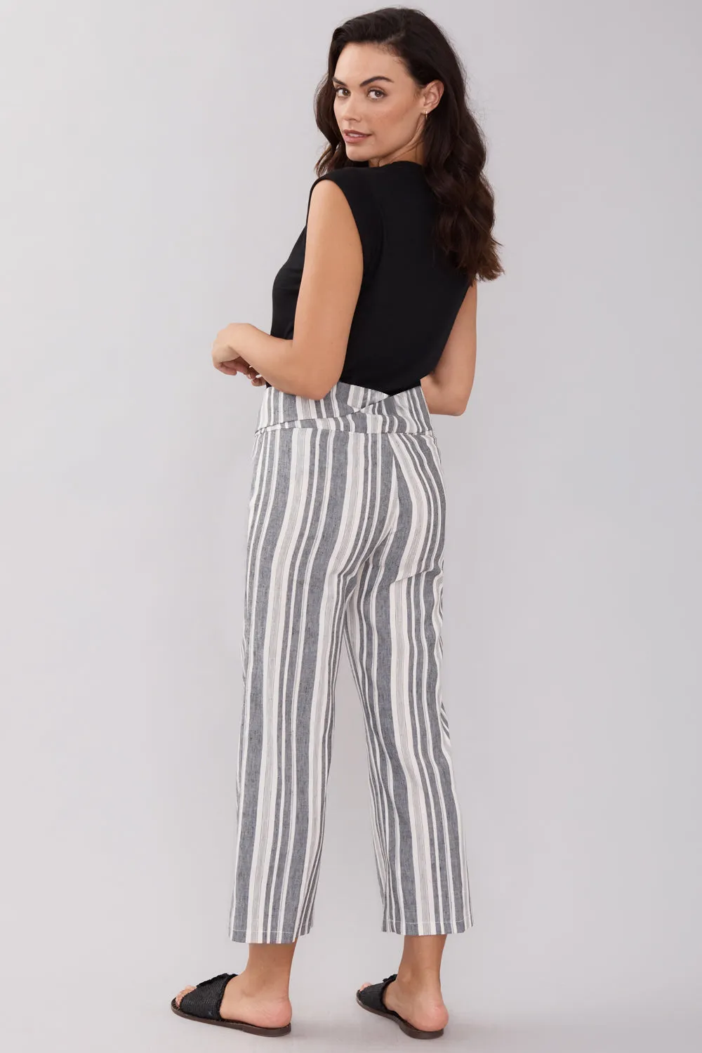 Noah Crop Pant - Liberty Linen: FINAL SALE
