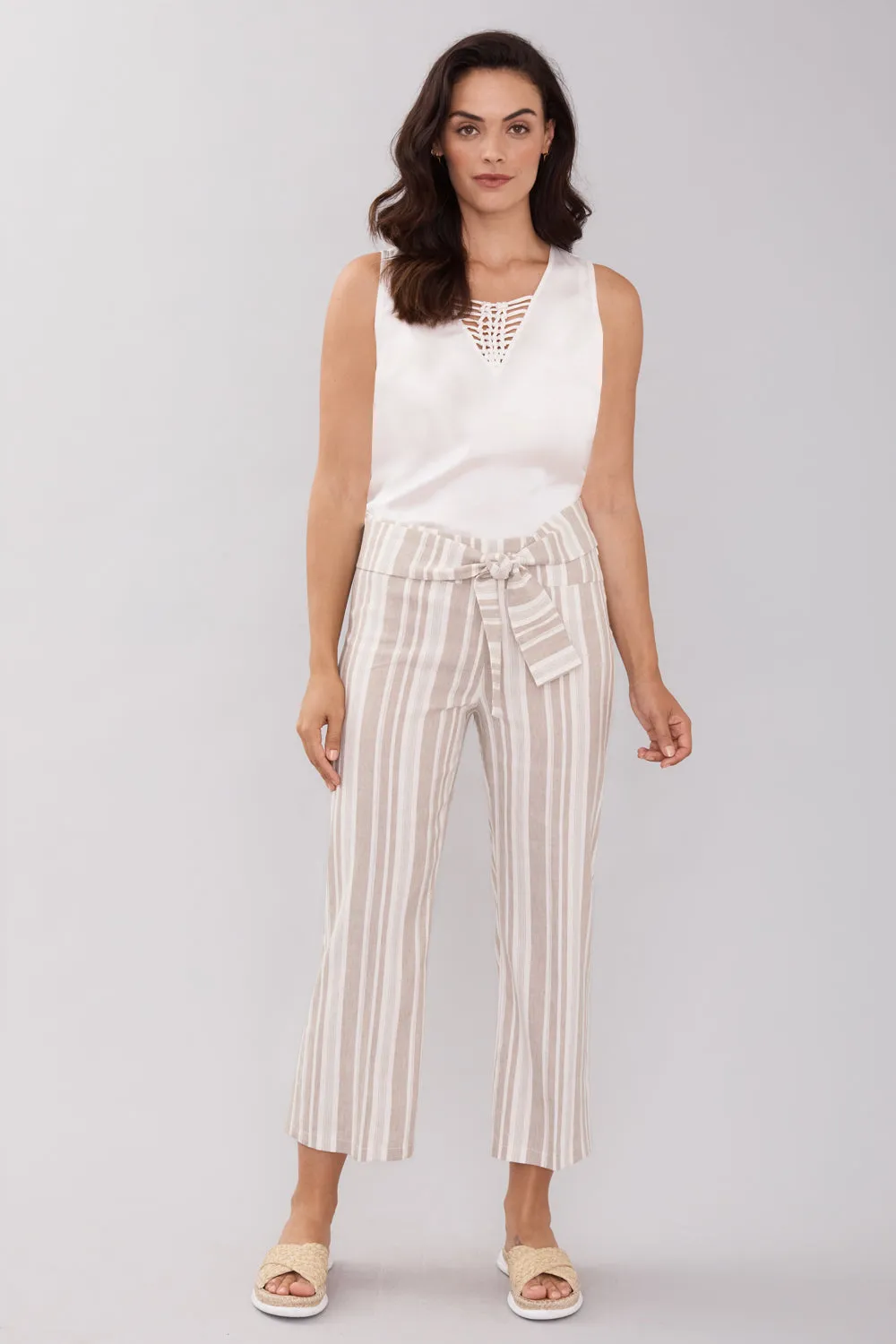 Noah Crop Pant - Liberty Linen: FINAL SALE