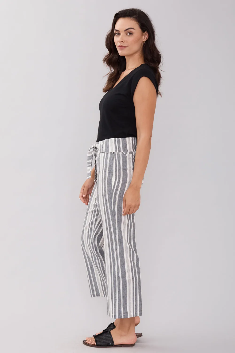 Noah Crop Pant - Liberty Linen: FINAL SALE