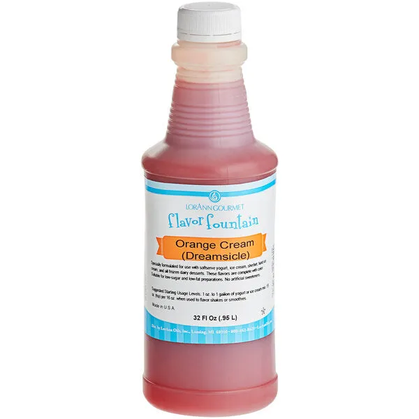 Orange Cream (also known as Dreamsicle or Creamsicle) Flavor - 4 oz. - 32 oz. - Ice Cream and Beverage Flavors - LorAnn Oils - Canadian Distribution