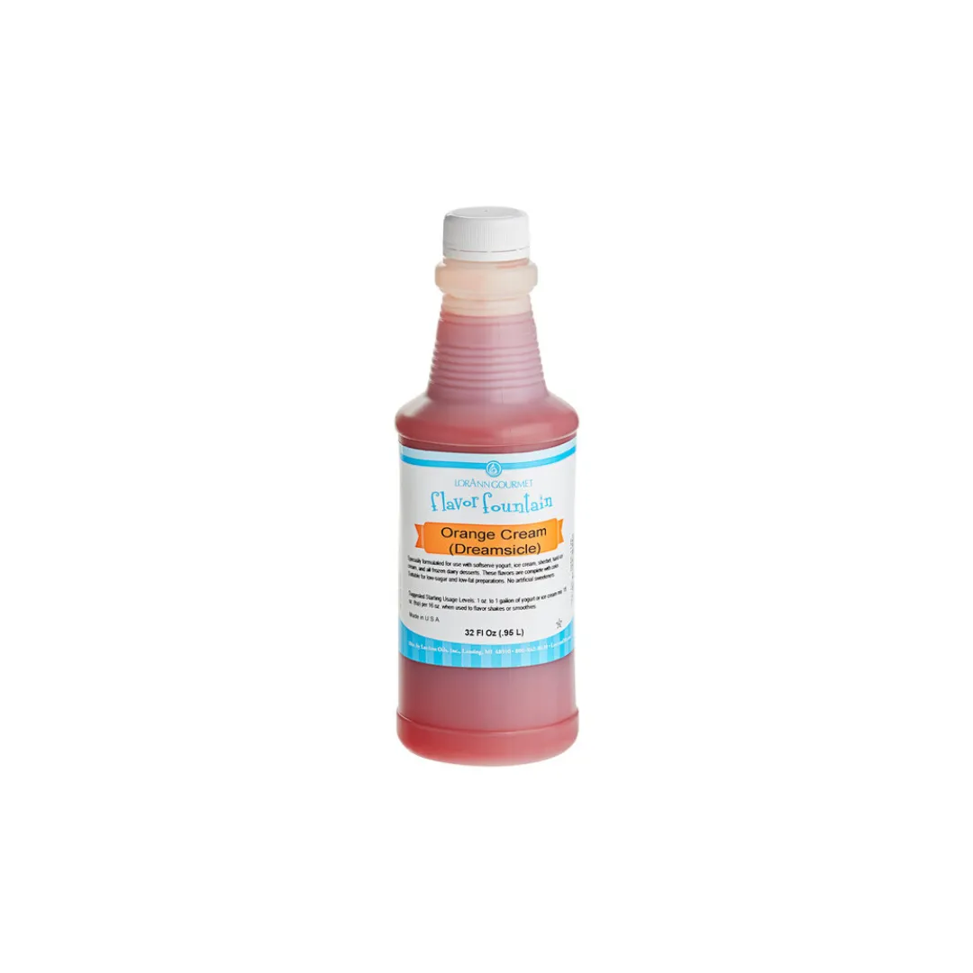 Orange Cream (also known as Dreamsicle or Creamsicle) Flavor - 4 oz. - 32 oz. - Ice Cream and Beverage Flavors - LorAnn Oils - Canadian Distribution