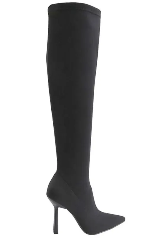 OTK Pointy Toe Boots