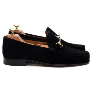 'Parma' Black Suede Horsebit Loafer UK 8 EU 42
