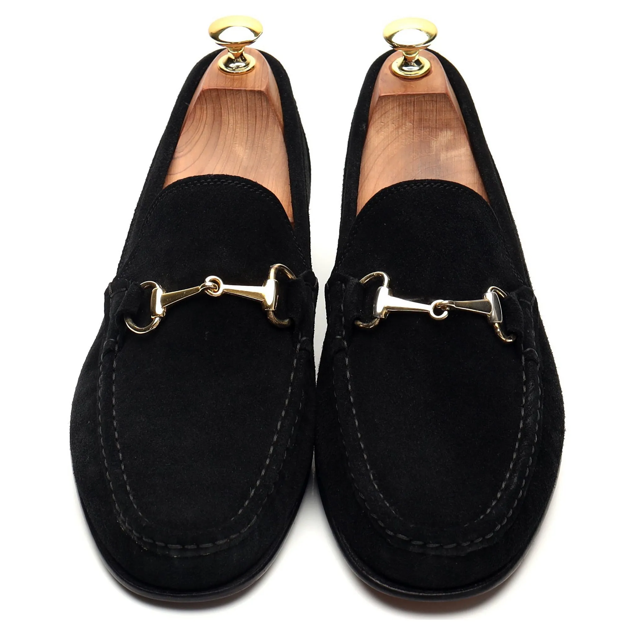 'Parma' Black Suede Horsebit Loafer UK 8 EU 42