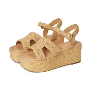 Payley Light Natural Wedge Platform Sandals