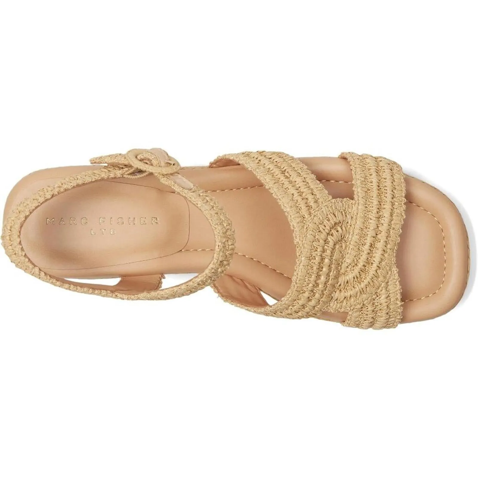 Payley Light Natural Wedge Platform Sandals