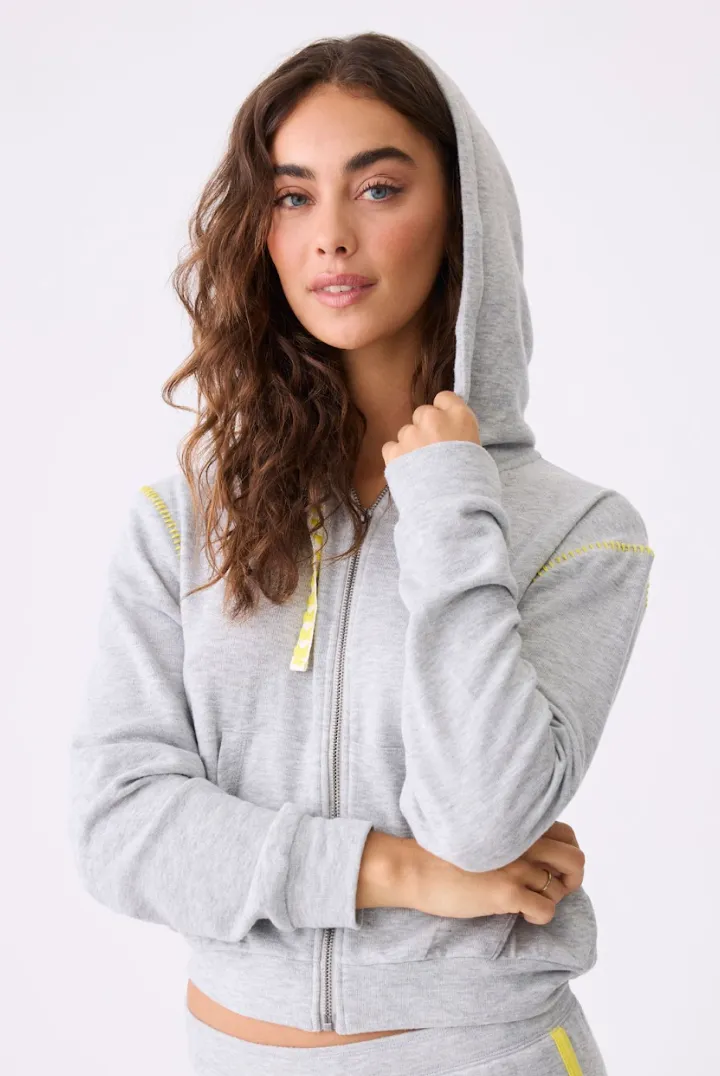 PJ Salvage Electric Vibes Hoodie or Jogger Heather Grey