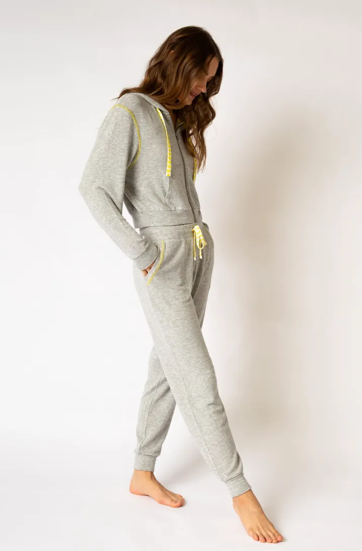PJ Salvage Electric Vibes Hoodie or Jogger Heather Grey