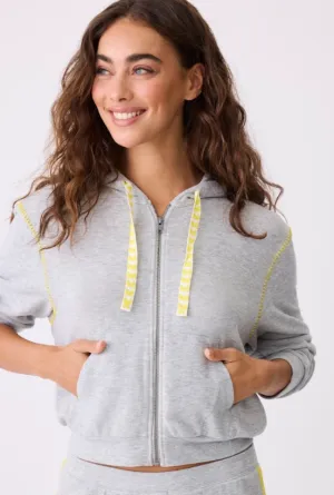PJ Salvage Electric Vibes Hoodie or Jogger Heather Grey