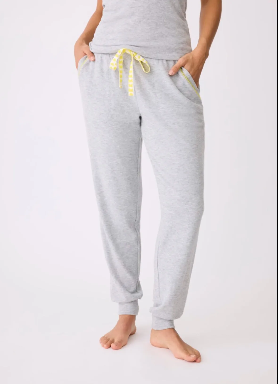 PJ Salvage Electric Vibes Hoodie or Jogger Heather Grey