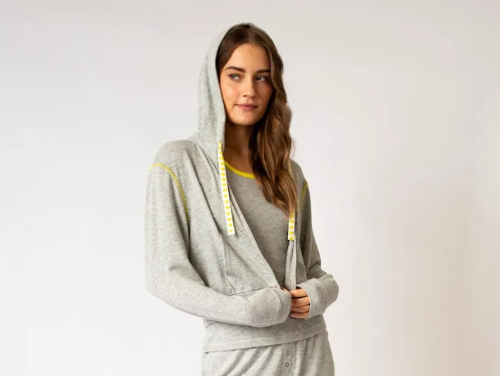 PJ Salvage Electric Vibes Hoodie or Jogger Heather Grey