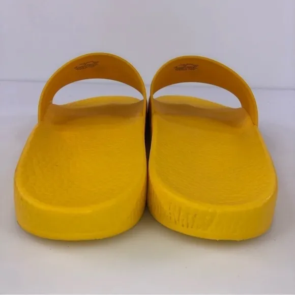 Polo Ralph Lauren Men's Size 10 Slide Sandals Yellow w/ Blue Pony