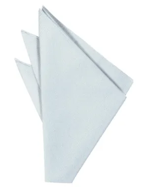 Powder Blue Solid Twill Pocket Square
