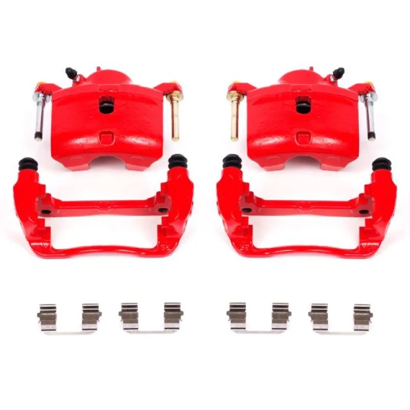 Power Stop 13-15 Acura ILX Front Red Calipers w/Brackets - Pair