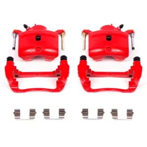 Power Stop 13-15 Acura ILX Front Red Calipers w/Brackets - Pair