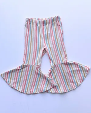 PREORDER! Keely Exaggerated Bell Bottoms - Vertical Stripes