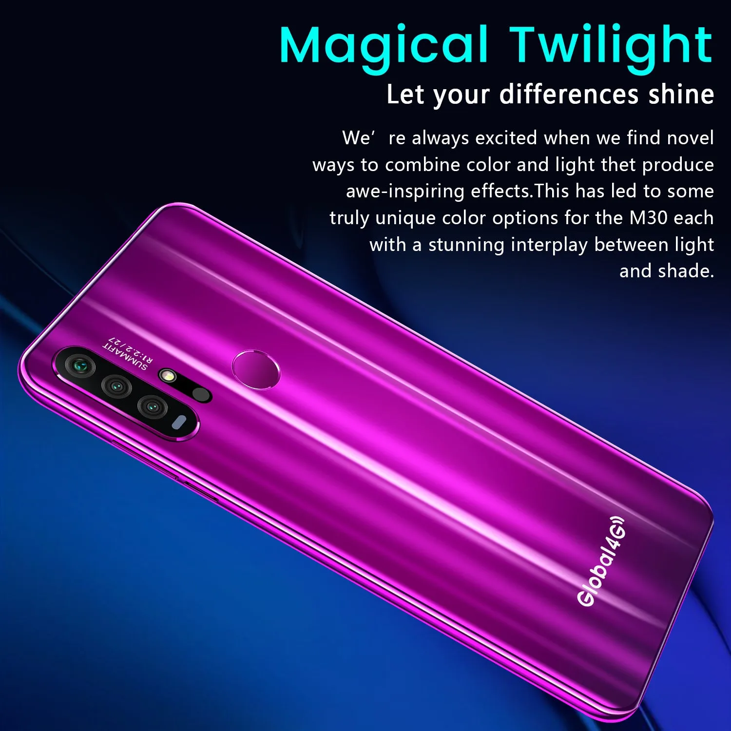 R30 pro Smart Phone 4G Network 3G   64g High Configuration Face Recognition Fingerprint Recognition Phone blue_Australian regulations