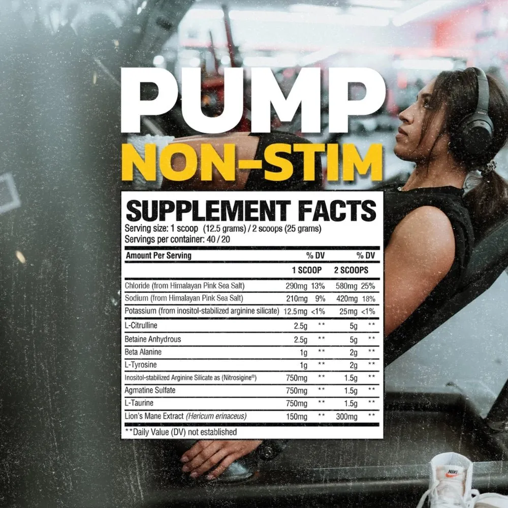 RAW Pump Non-Stim 480g 40srv