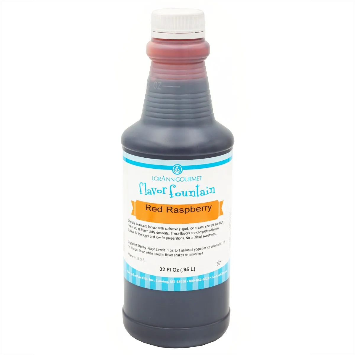 Red Raspberry Flavor - 4 oz. - 32 oz. - Ice Cream and Beverage Flavors - LorAnn Oils - Canadian Distribution