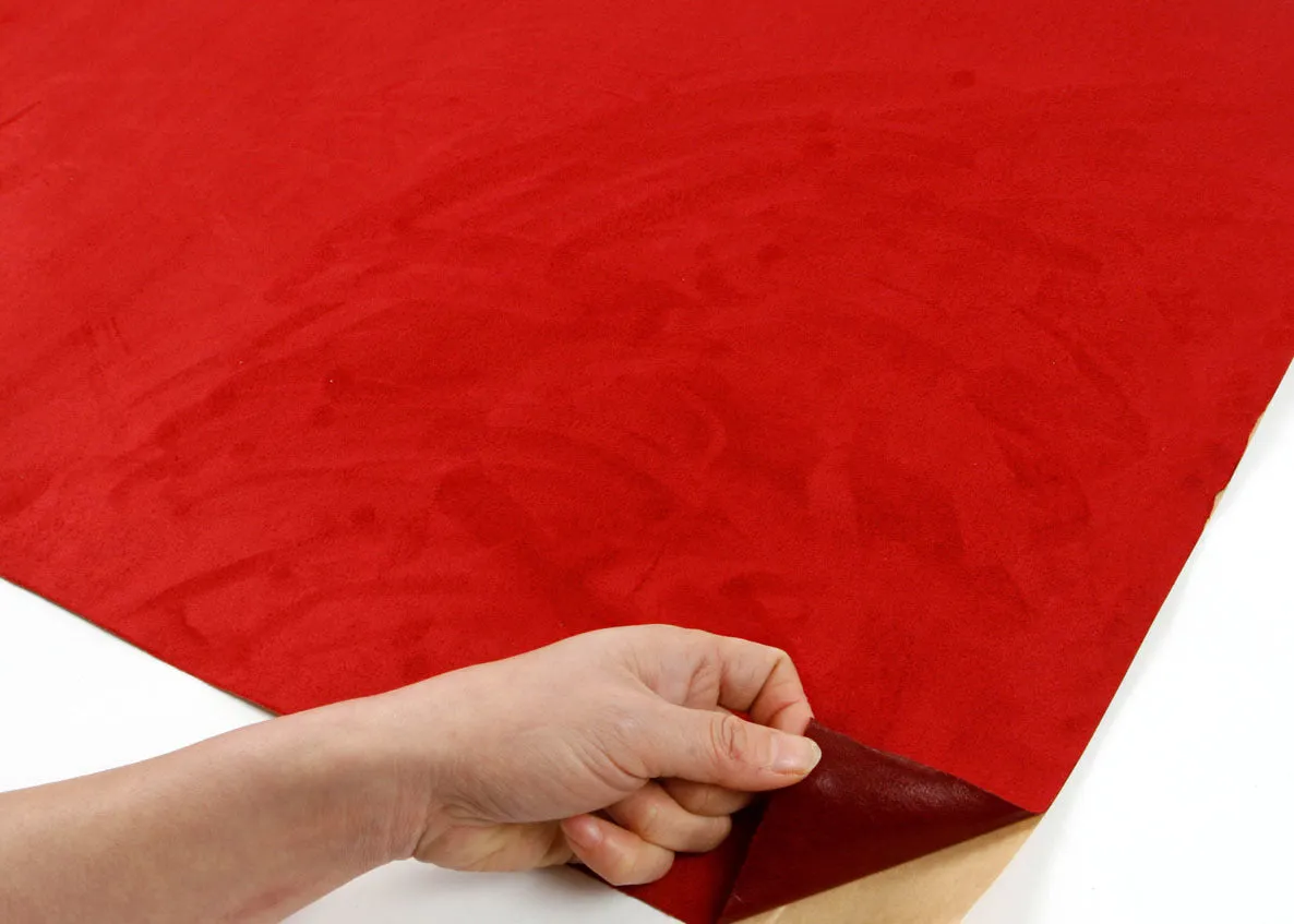 Red Suede Contact Paper