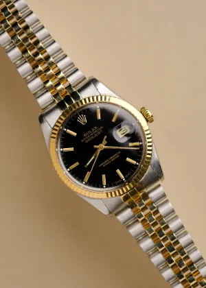 Rolex Datejust 16013 Glossy Black Dial - 1987