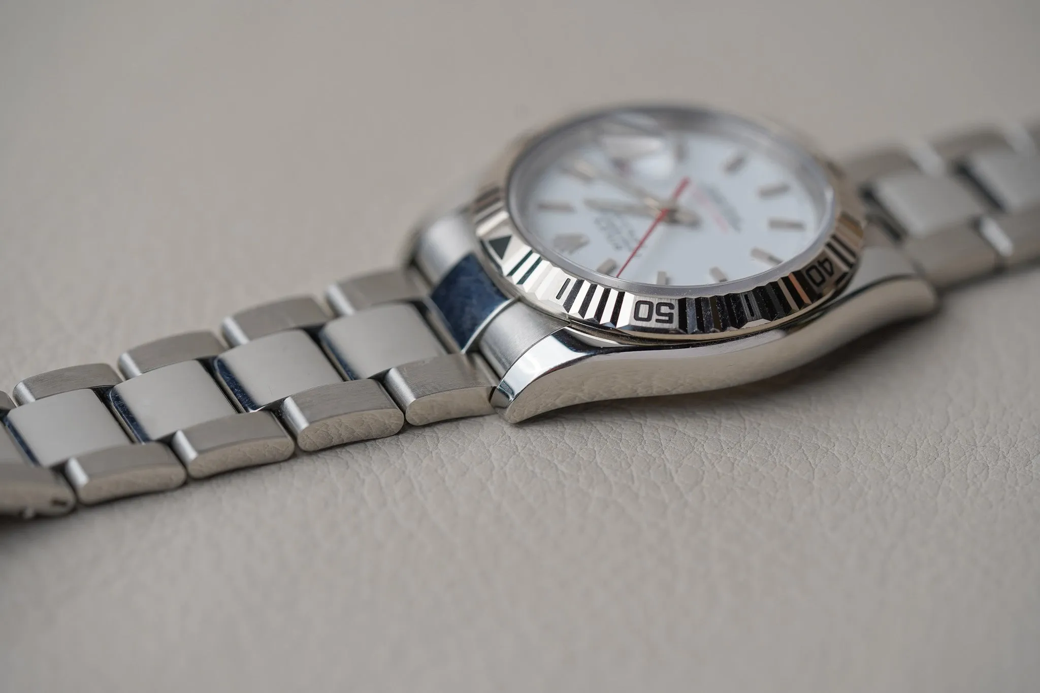 Rolex Datejust Turn-O-Graph 116264 White Dial