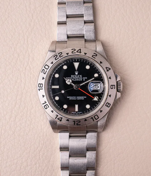Rolex Explorer II 16570 Black 'Engraved Rehaut'