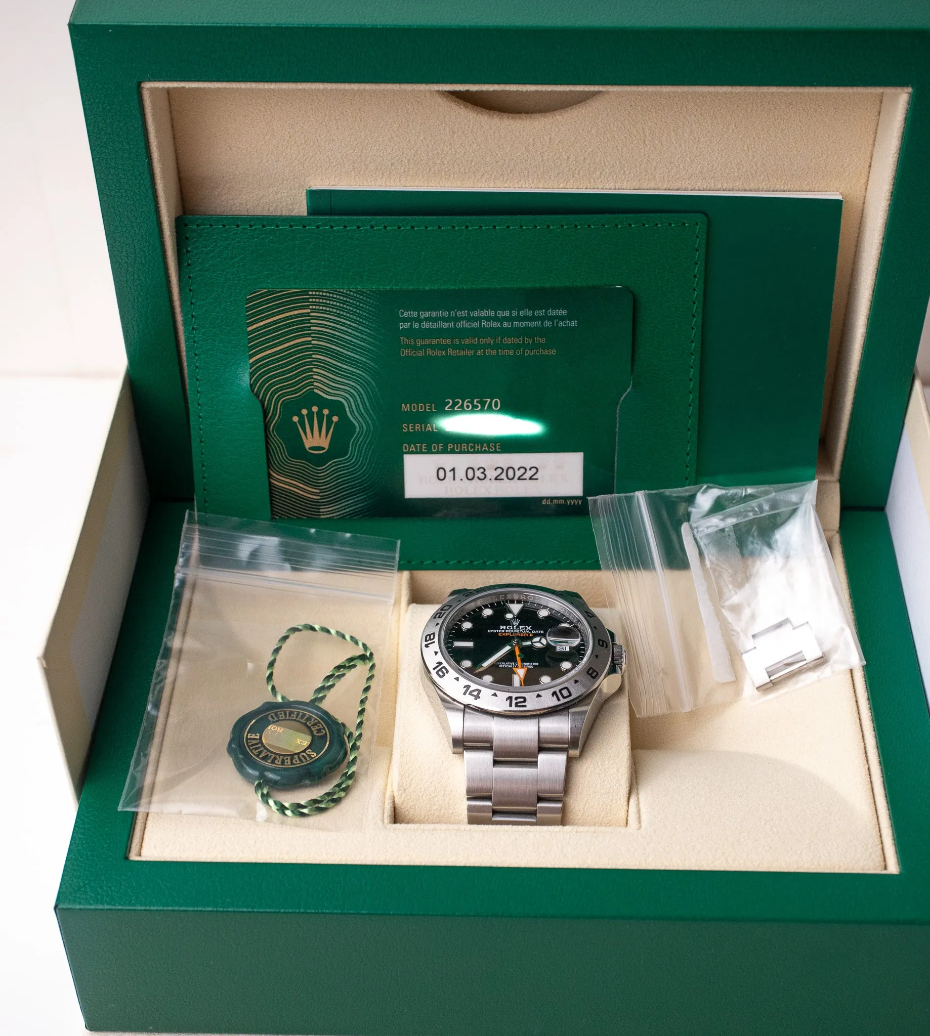 Rolex Explorer II Black 226570