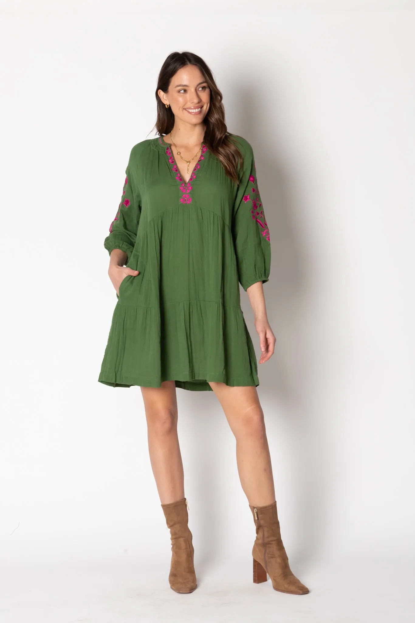 Rosario Dress - Olive