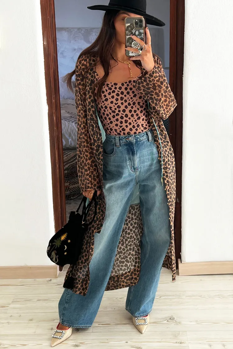 Running Wild Leopard Calypso Kimono