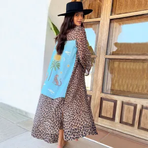 Running Wild Leopard Calypso Kimono