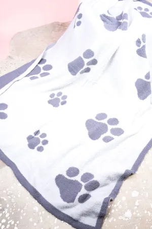 SALE! Cozy Cuddles Evie Paw Print Blanket