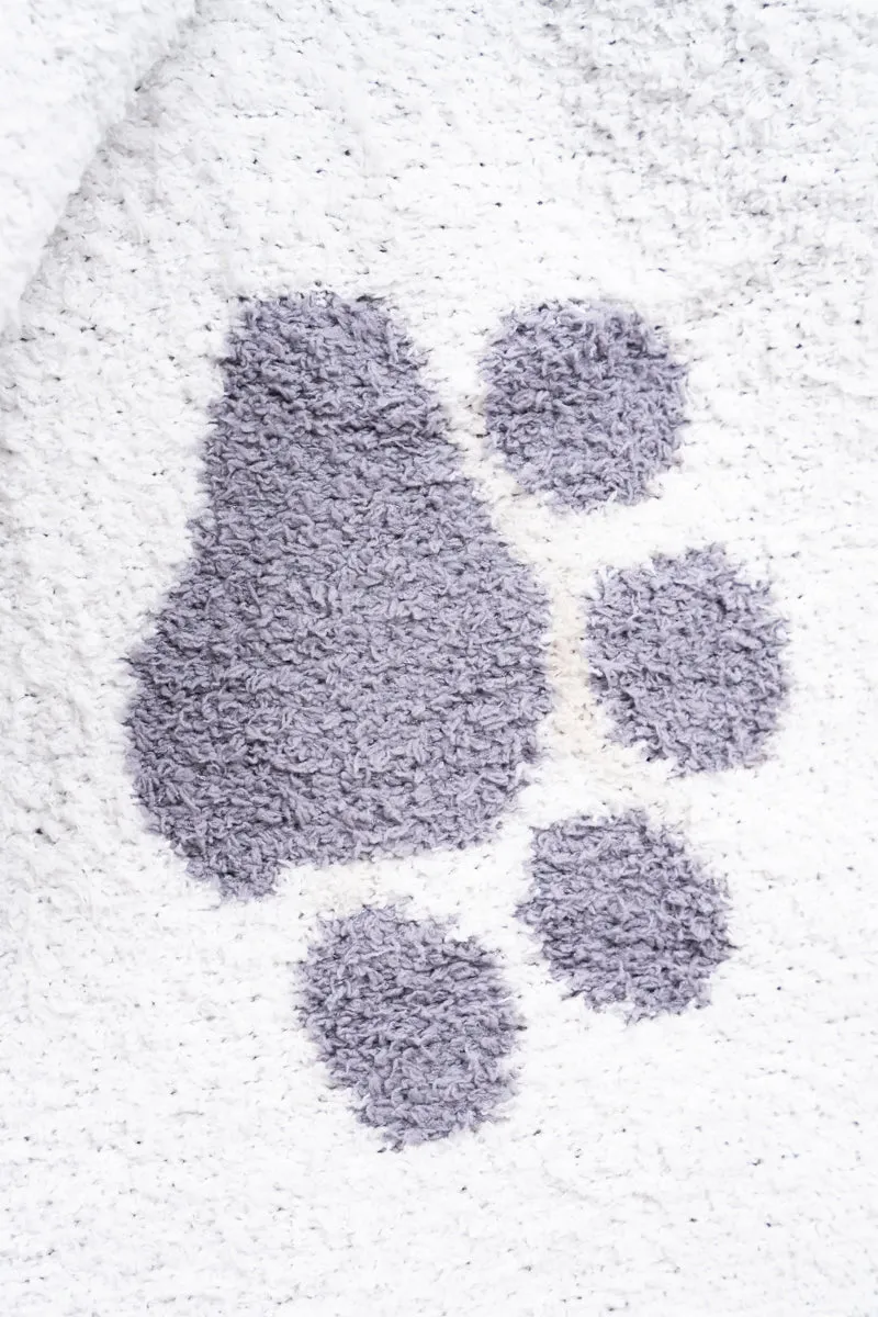 SALE! Cozy Cuddles Evie Paw Print Blanket
