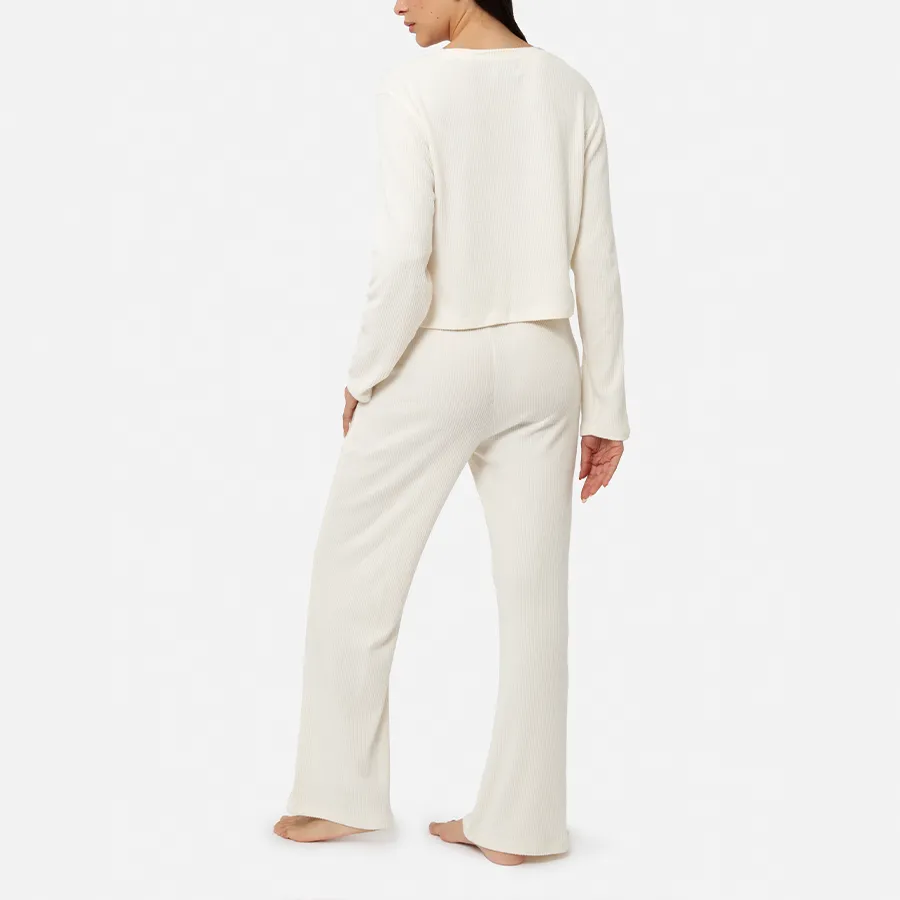 Set T-shirt de manga larga Soft Touch   Pantalón (Cream)