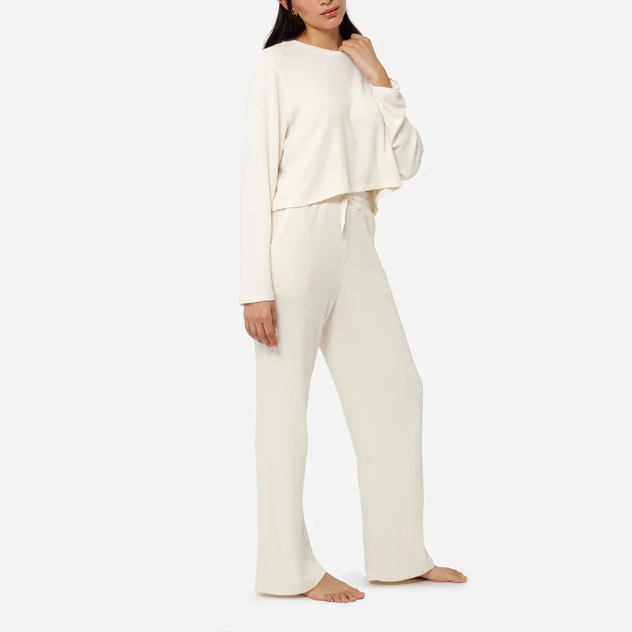 Set T-shirt de manga larga Soft Touch   Pantalón (Cream)