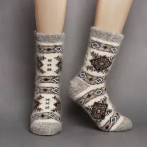 Siberia Spirit Southwest Snowflake Crew Socks