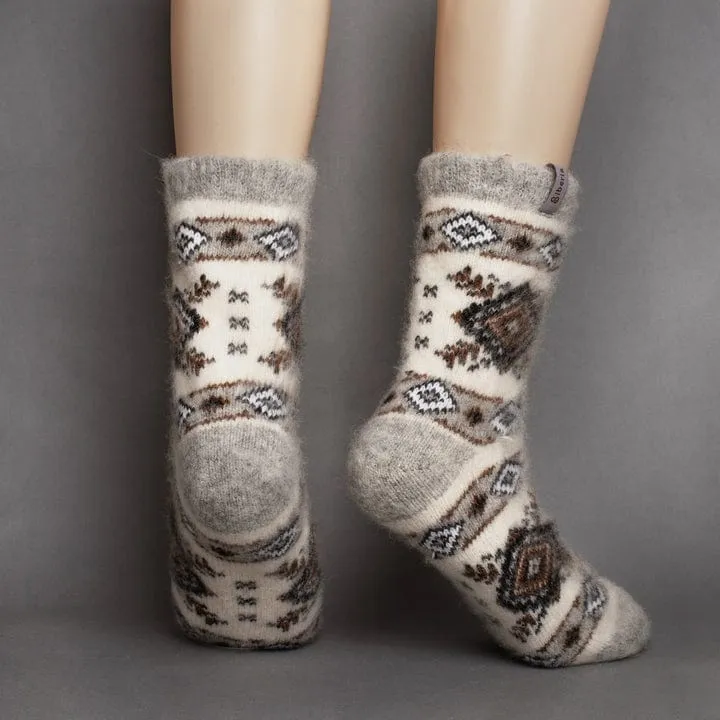 Siberia Spirit Southwest Snowflake Crew Socks
