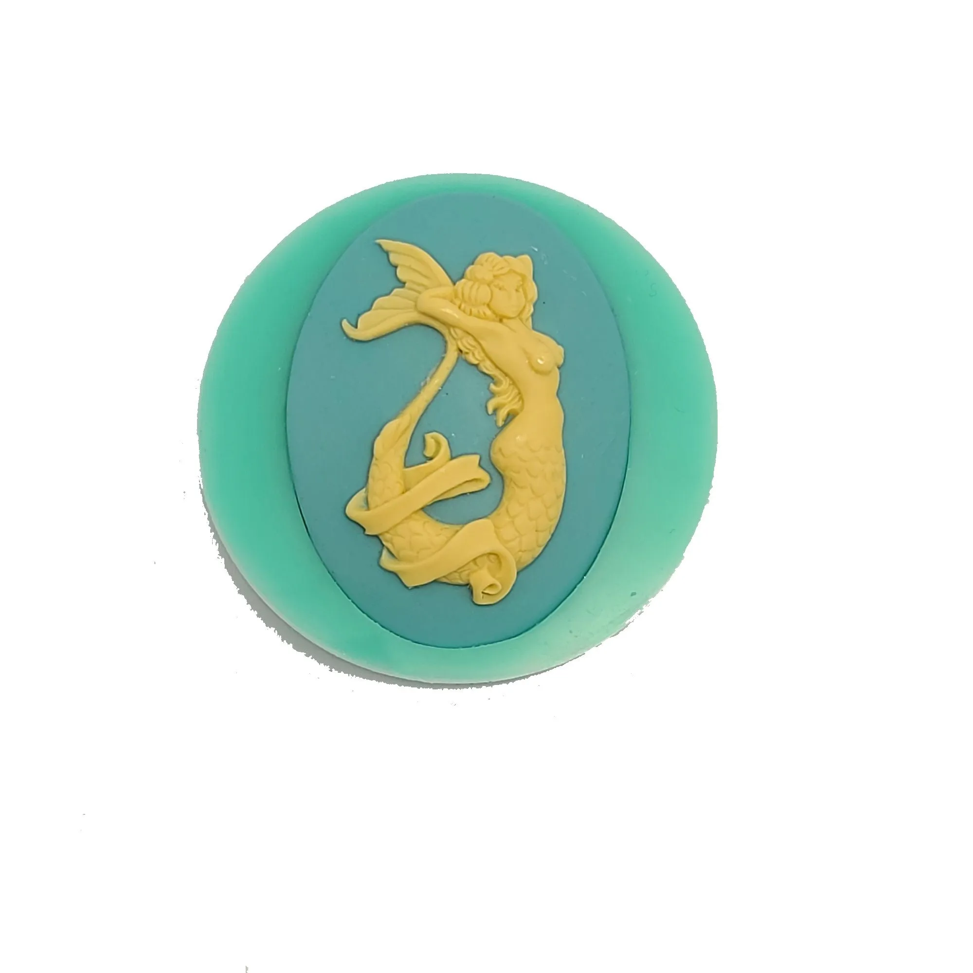 Silicone Mold Mermaid Cameo for Crafts, Jewelry, Resin, Polymer Clay.