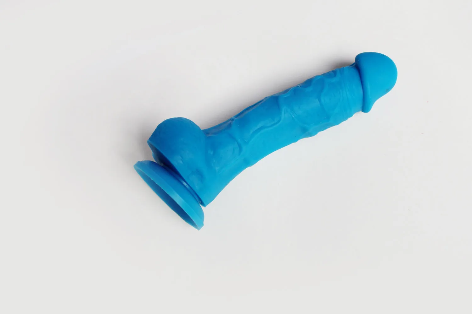 Silicone Newest Blue Pure Silicone Flexible Penis Waterproof Realistic Dildos