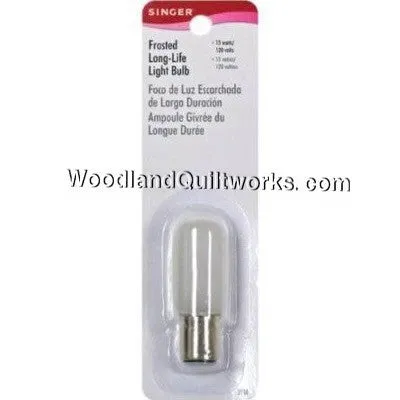 Singer Long Life Light Bulb 15 Watt-120 Volt Push-In Base